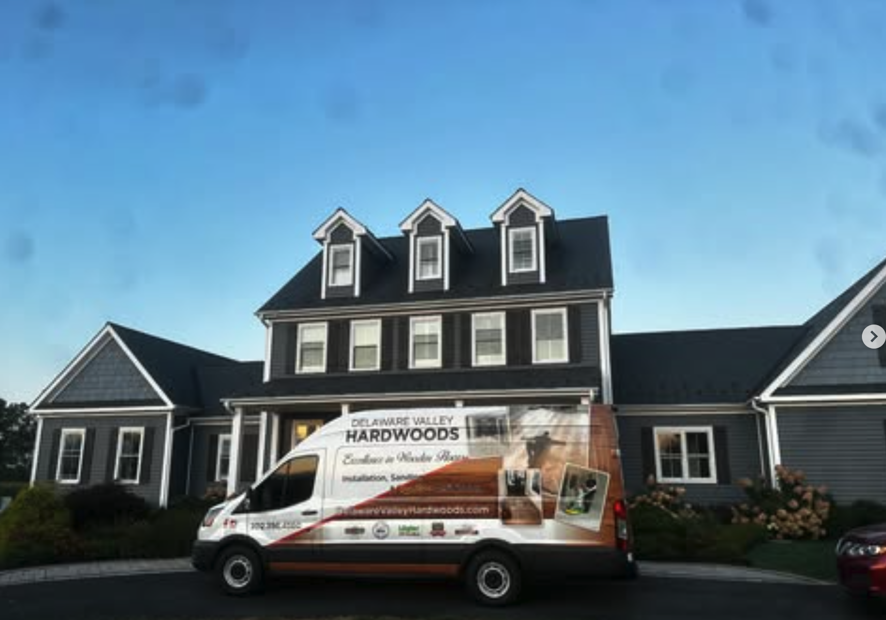 Delaware Valley Hardwoods service vehicle